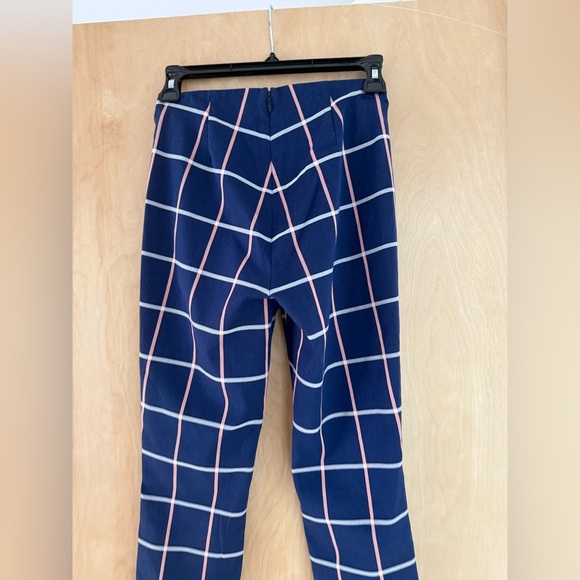 Rag & Bone Blue Plaid Ankle Skinnies. - Picture 8 of 11